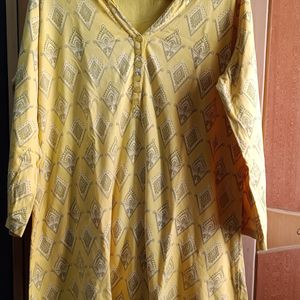 ♥️ 70. Yellow Short Kurti XXL♥️