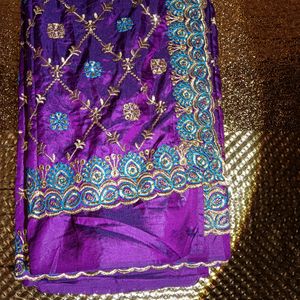 Purple Saree