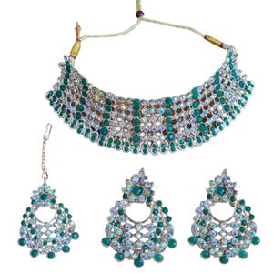 Jewellery Set For Women, Girls Sky-blue Colour.