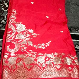 New Red Banarasi Dupatta