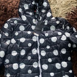 Polka Dot Hoodie Jacket