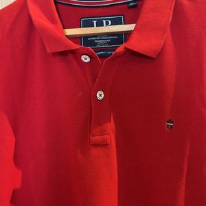 Red Louis Philippe Polo T-shirt