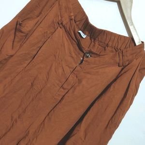 Brown 🟤 Type Plazo Pant For Girl Or Women