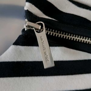 Authentic Michael Kors Striped Zipper Dress