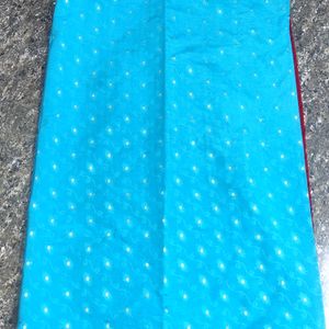 Blue Silk Cotton Saree