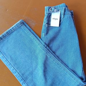 URBANIC wide Leg Blue Jeans For Women