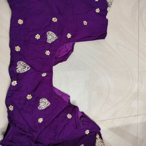 Party Wear Saree With Blouse