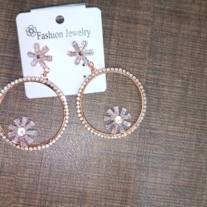 Rose Gold Elegant Hoop Earring