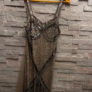 Nude Sequinned Dress