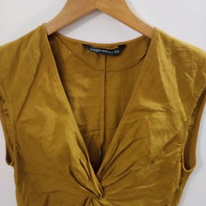 ZARA Mustard Blouse