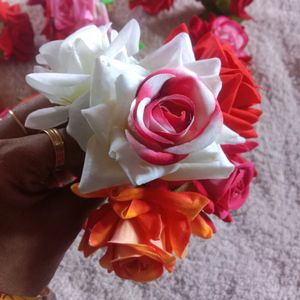 Combo Of Beautiful Duplicate Rose Flowers For Hair