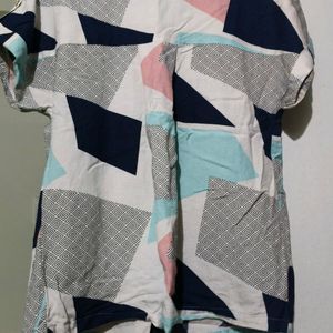 Vero Moda geometric printed casual shirt