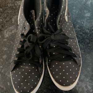 Black Dotted Shoes