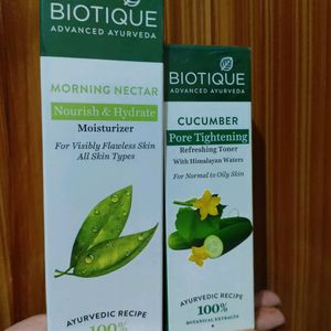 Biotique moisturizer and toner