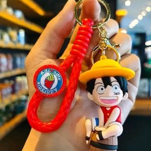 One Piece Anime Monkey D Luffy Keychain