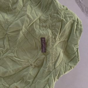 COLUMBIA HALF SLEEVES ZIPPER JACKET GREEN