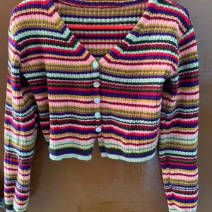 Korean Crop Cardigan