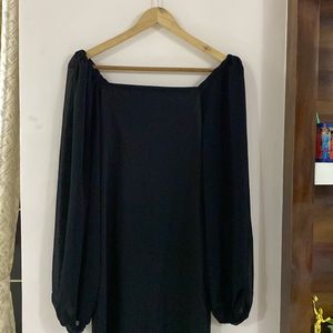 OffShoulder Black Bodycon Dress