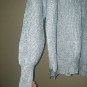 Pastel Pale Blue Turtleneck Sweater. 1500 Coins.