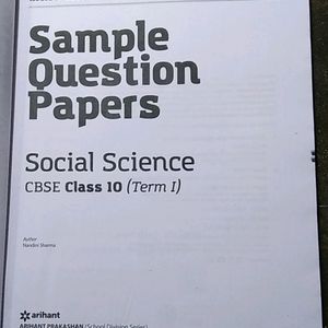 Class 10 Social Science Sample Question Book