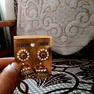 Fancy Diamond Jhumka