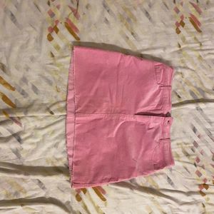 super cute pink short skirt