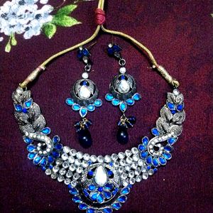 sort nekles oxidis jewellery set