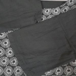 Chikankaari Grey Kurtha