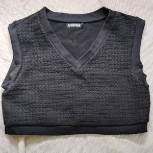 Sassafras Black sweater Vest