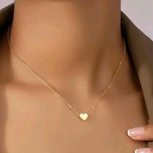 Gold Heart Shap Necklace