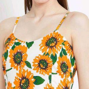 Sunflower Print Dress