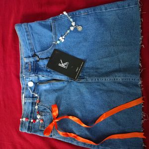 Kotty Denim Skirt New With Tag