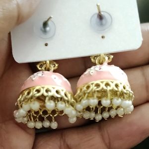 Big Size Beautiful Pink 🩷 Colour JHUMKA