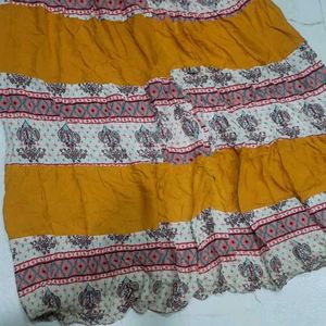 Multicolor Ethenic Skirt For Women