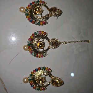 Maangtika,  Earrings