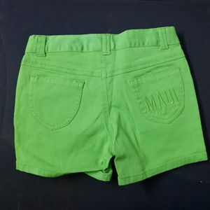 Green Kids Shorts