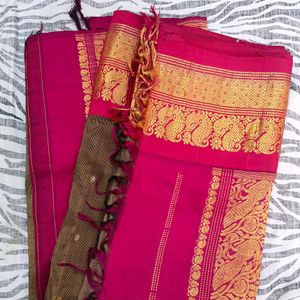 pure kanchipattu big border saree