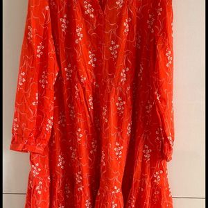 M&S Tangerine Dress