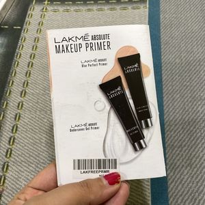 Lakme Primer and Just Herbs Eyeliner