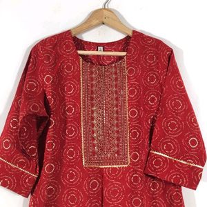 RED ETHNIC SET