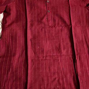 Mens Maroon Kurta