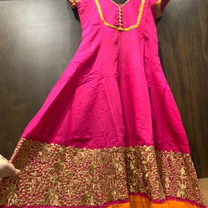 Pink Anarkali Kurta