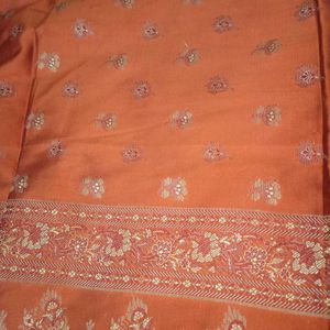 Silk Saree Orange