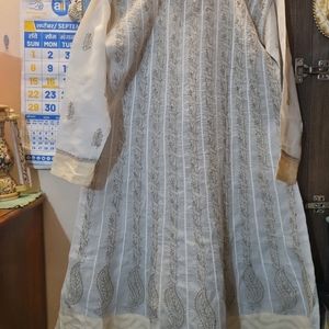 Chikankari Kalidaar Anarkali Kurta