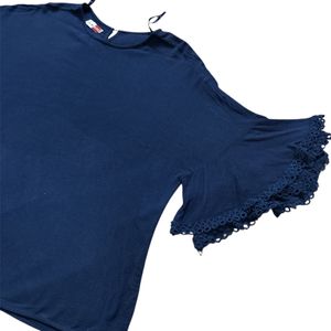 Large Size Dark Blue Top For Girls/Women