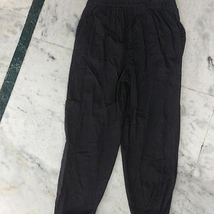 Black Cargo Joggers