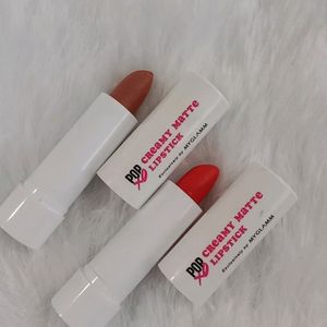 Nude And Red Myglamm Lipstick 💄