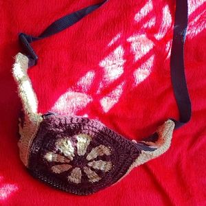 Unisex Crochet Sling Bag