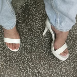 White Pencil Heels