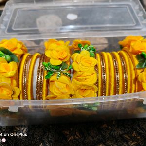 Haldi Yellow Bangles